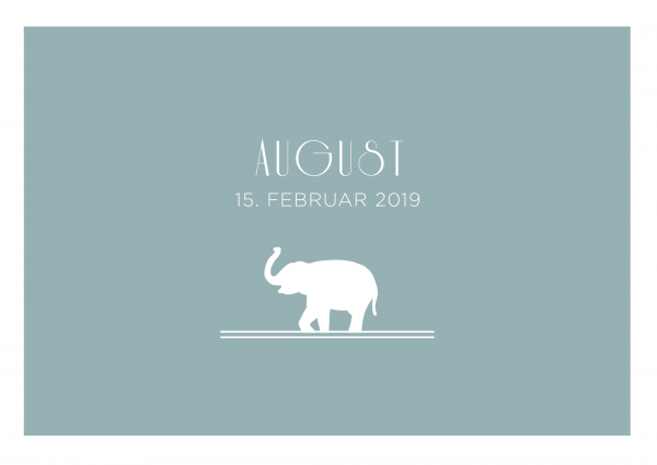 Barbar, der Elefant – Blau