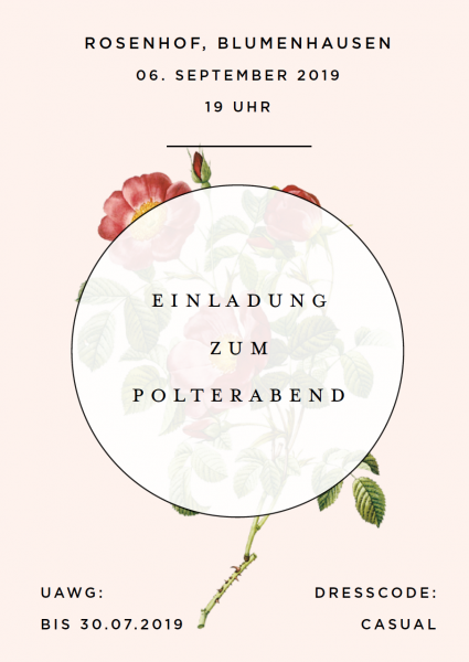 Adam und Eva – Polterabend