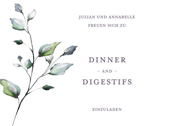 Dinner and Digestifs