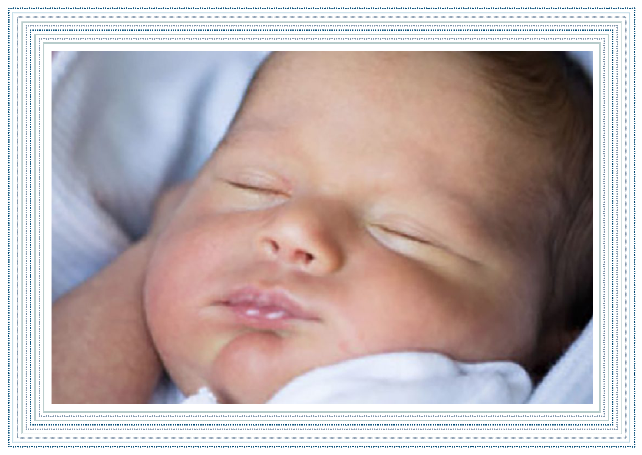 Schoene-Post-Geburtsanzeige-Das-Maedchen-mit-dem-Perlenohrring-blau-Ansicht3