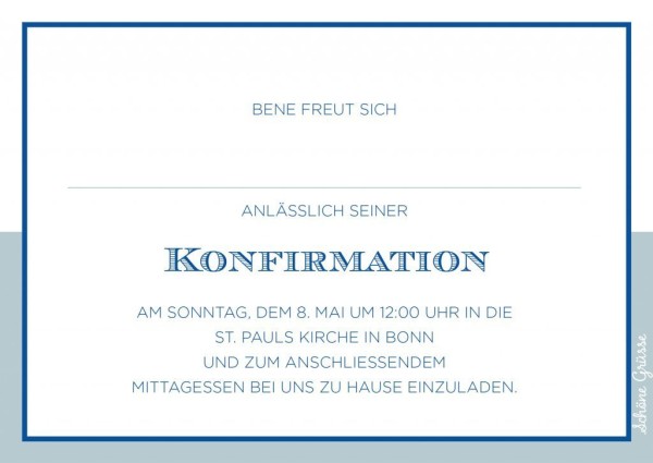 Benes Konfirmation