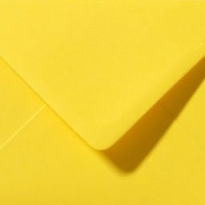 Briefumschlag Butterblumengelb