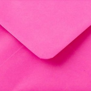 Briefumschlag Knallrosa