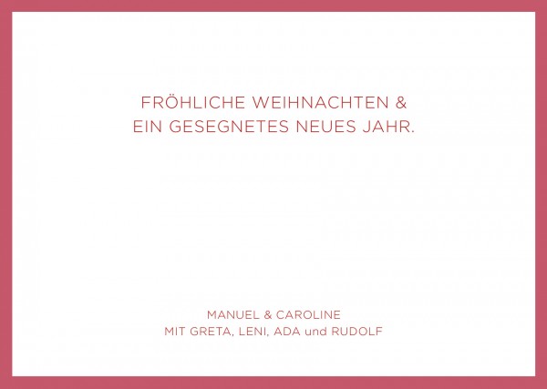 Weihnachtskranz 2-Seiter